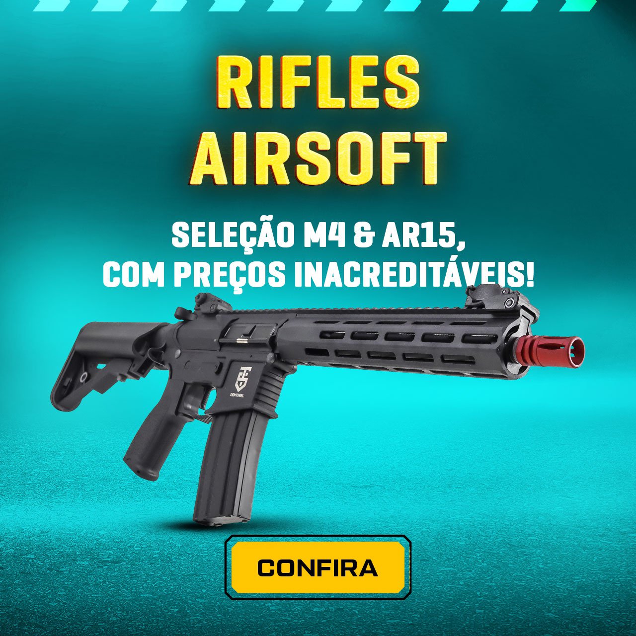 Rifles Airsoft - Seleção M4 & AR15, com preços inacreditáveis!