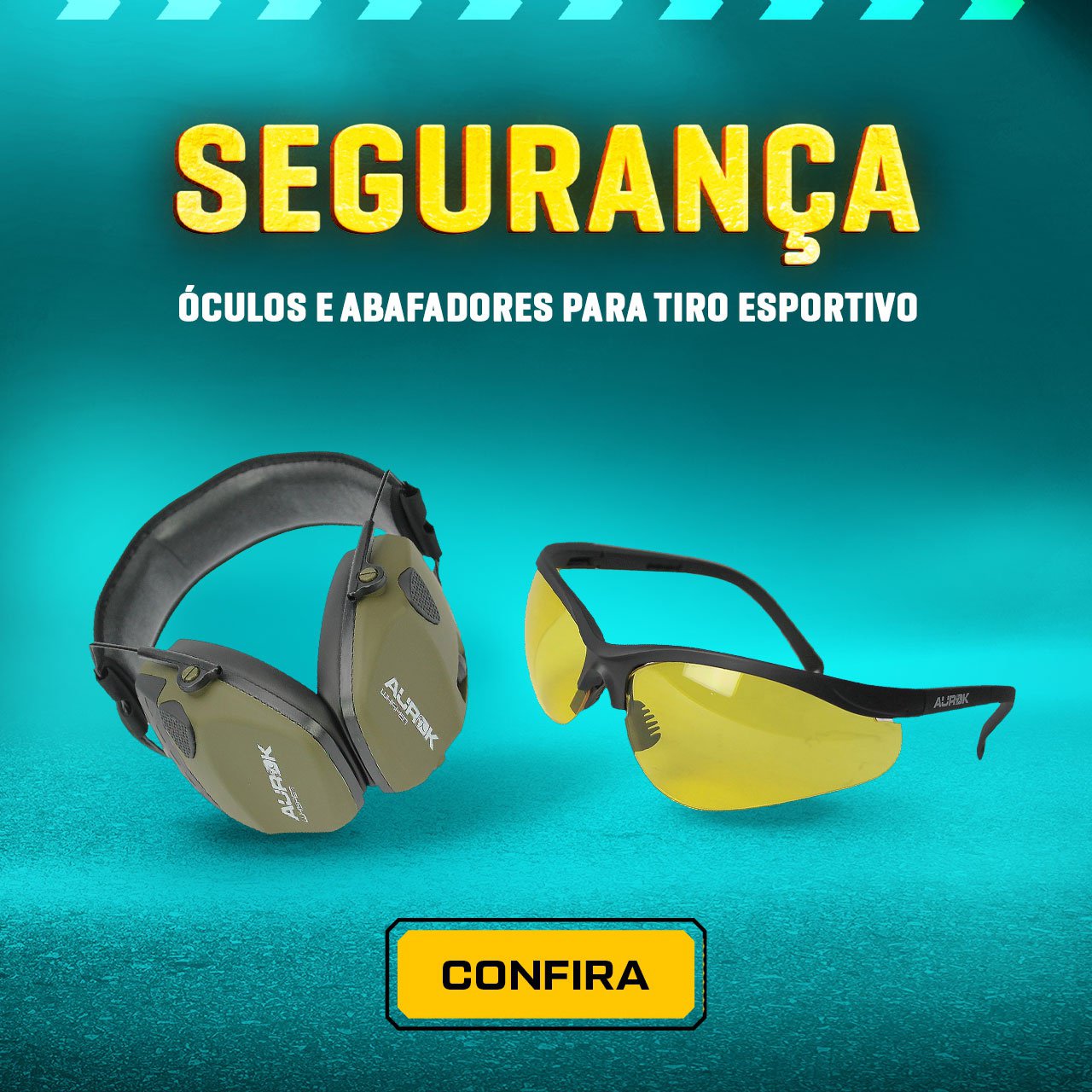 Segurança - Óculos e Abafadores para Tiro Esportivo