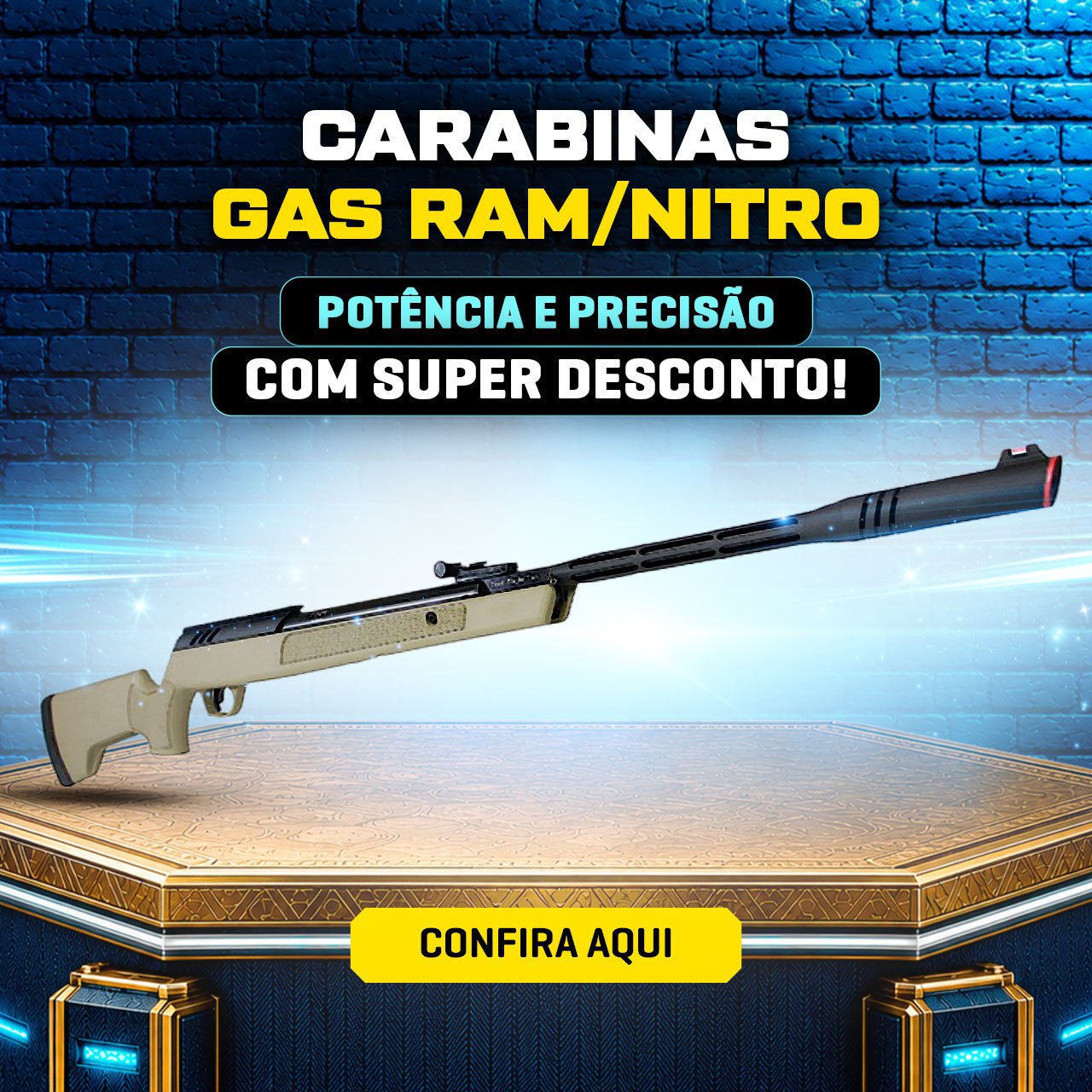 CARABINAS GAS RAM / NITRO - Potência e Precisão, com SUPER DESCONTO!