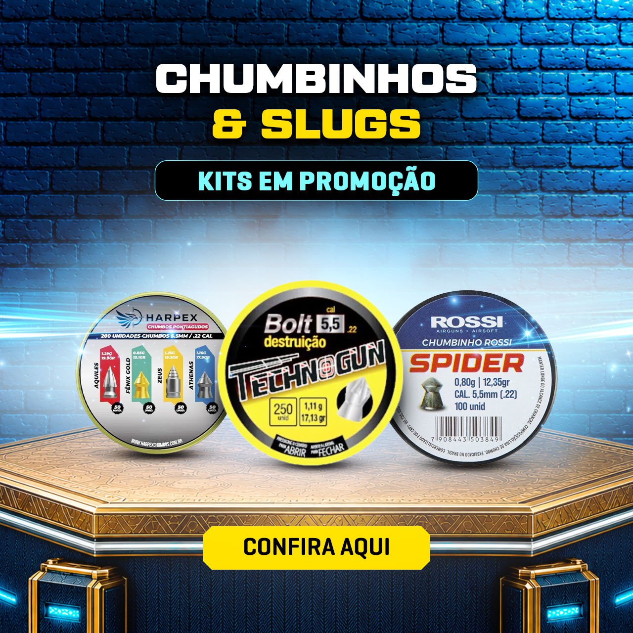 Chumbinhos & Slugs - Kits em PROMOÇÃO