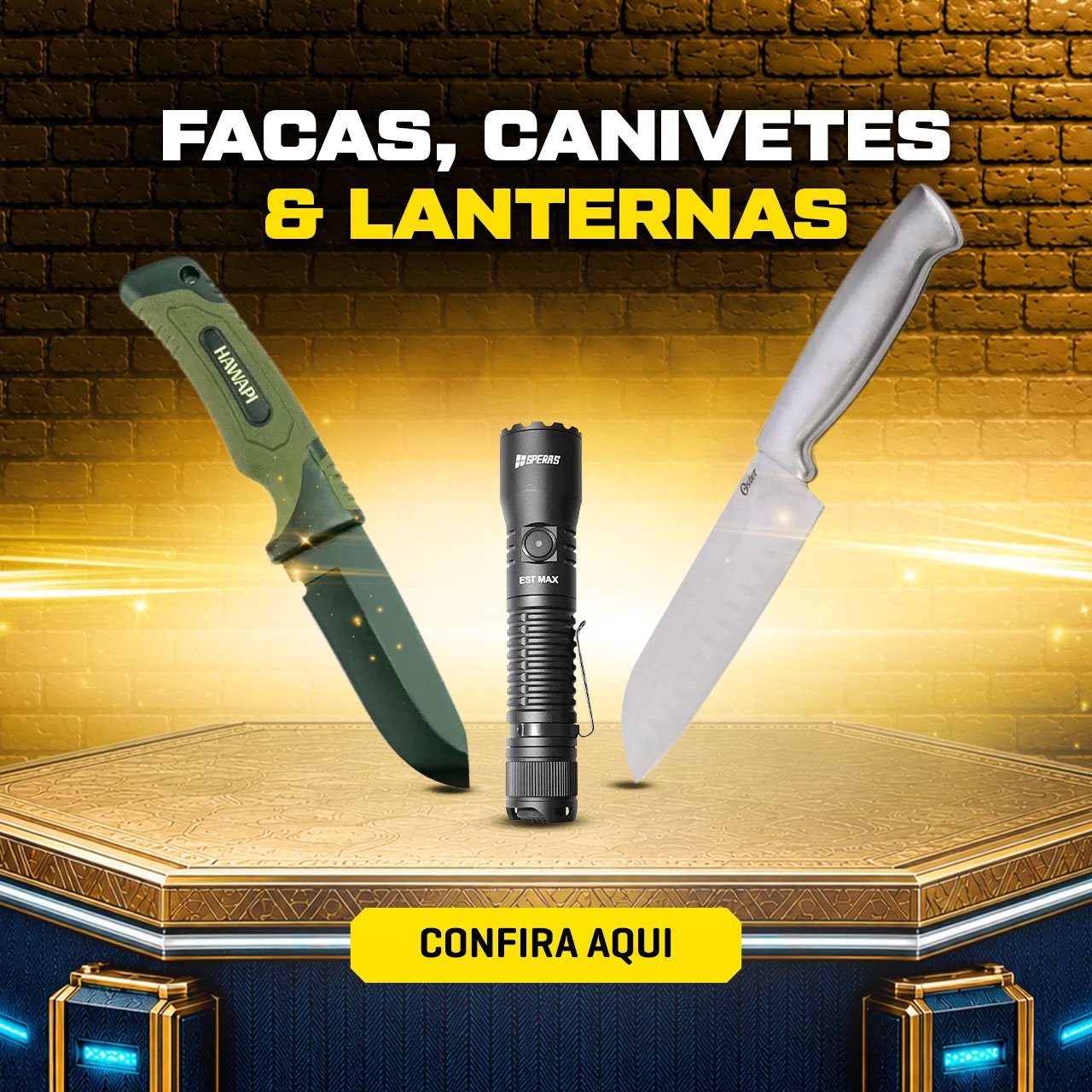 Facas, Canivetes & Lanternas