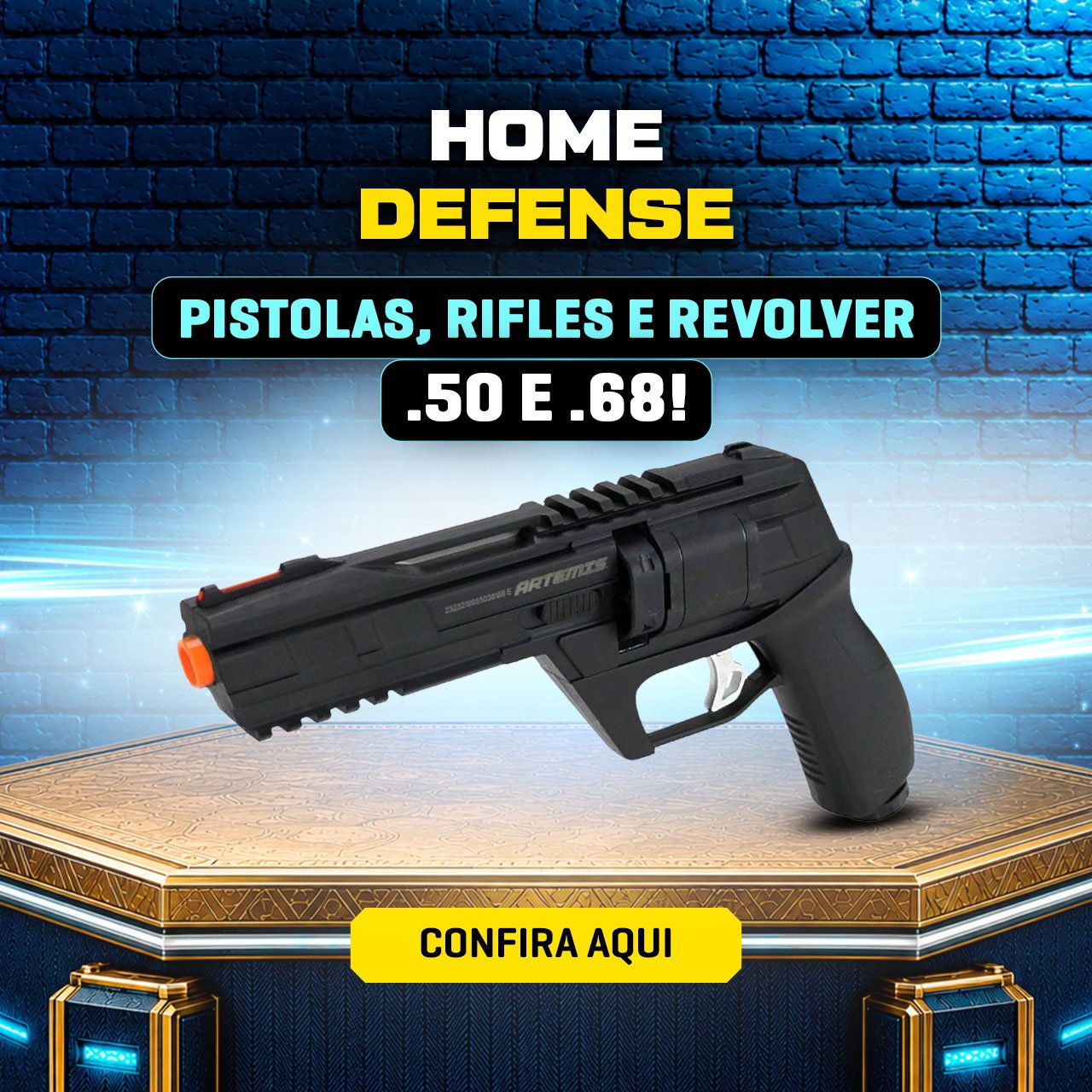 Home defense - Pistolas, Rilfes e Revolver .50 e .68!
