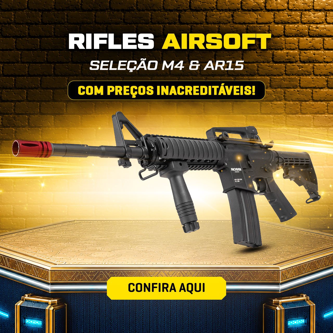Rifles Airsoft - Seleção M4 & AR15, com preços inacreditáveis!