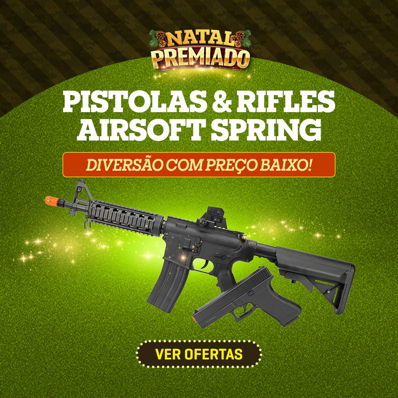PISTOLAS & RIFLES AIRSOFT SPRING - Diversão com Preço Baixo!