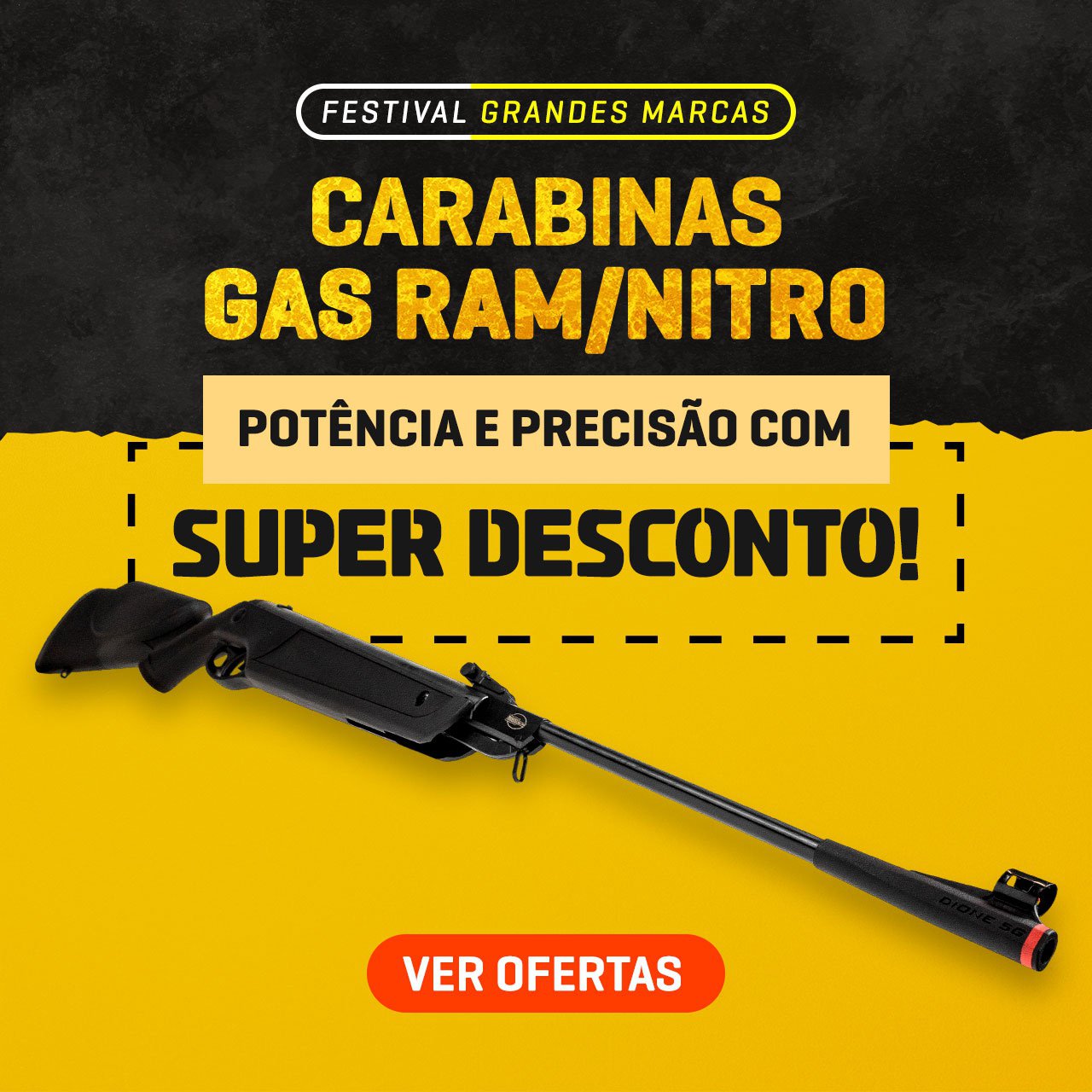 CARABINAS GAS RAM / NITRO - Potência e Precisão, com SUPER DESCONTO!