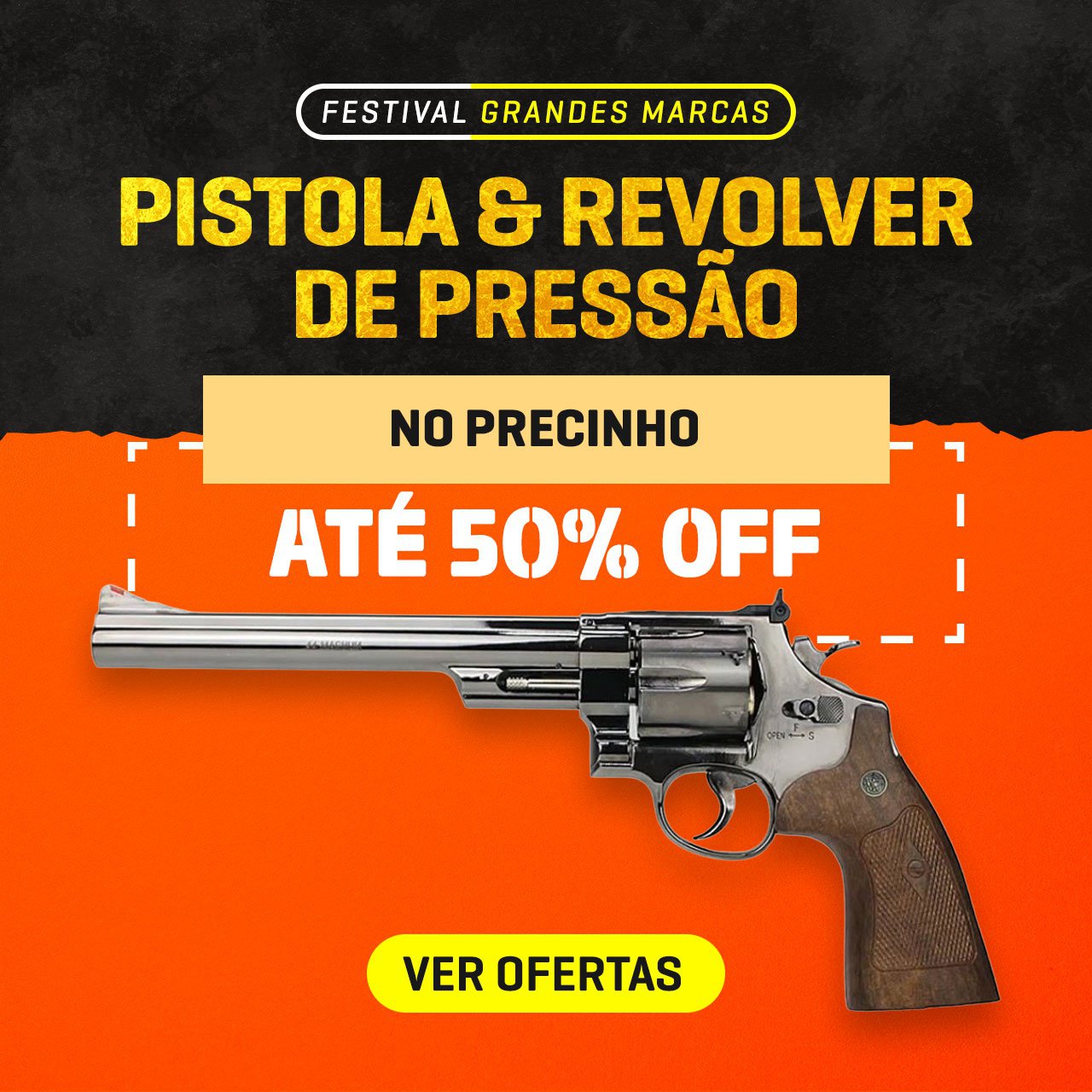 Pistola & Revolver de Pressão - no precinho, até 50% OFF