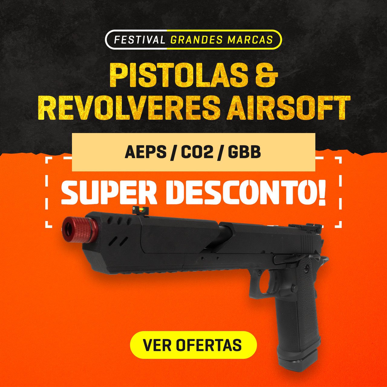 Pistolas & Revolveres Airsoft - AEPs / CO2 / GBB - Super Desconto!