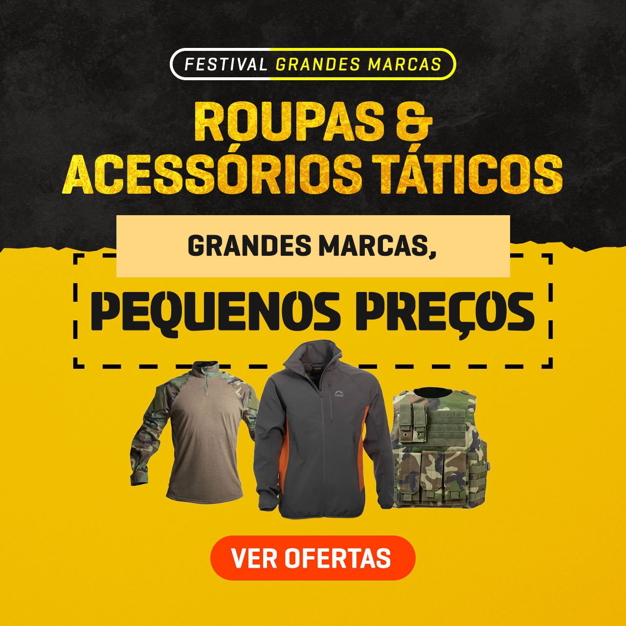 Roupas & Acessórios Táticos - Grandes marcas, pequenos preços!