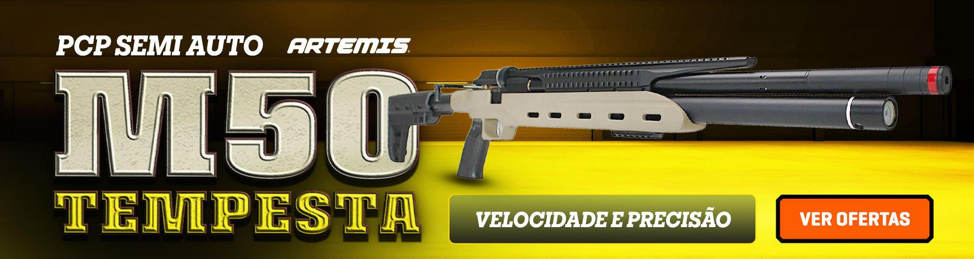 PCP Semi Auto M50 Tempesta - Velocidade e precisão