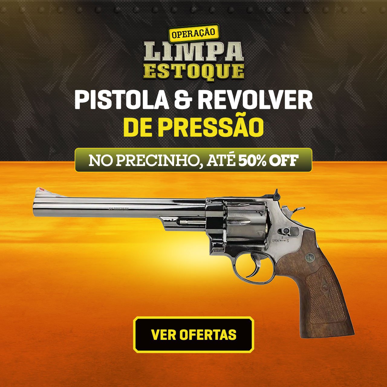 Pistola & Revolver de Pressão - no precinho, até 50% OFF