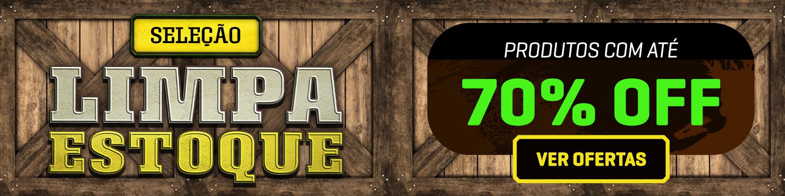 Seleção Limpa estoque - Produtos com até 70% OFF
