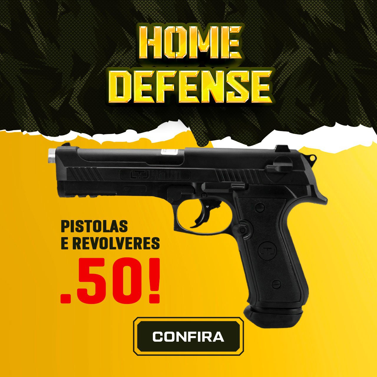Home defense - Pistolas e Revolveres .50!