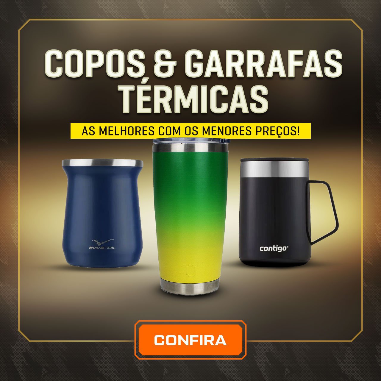 Copos & Garrafas térmicas - As melhores com os menores preços!