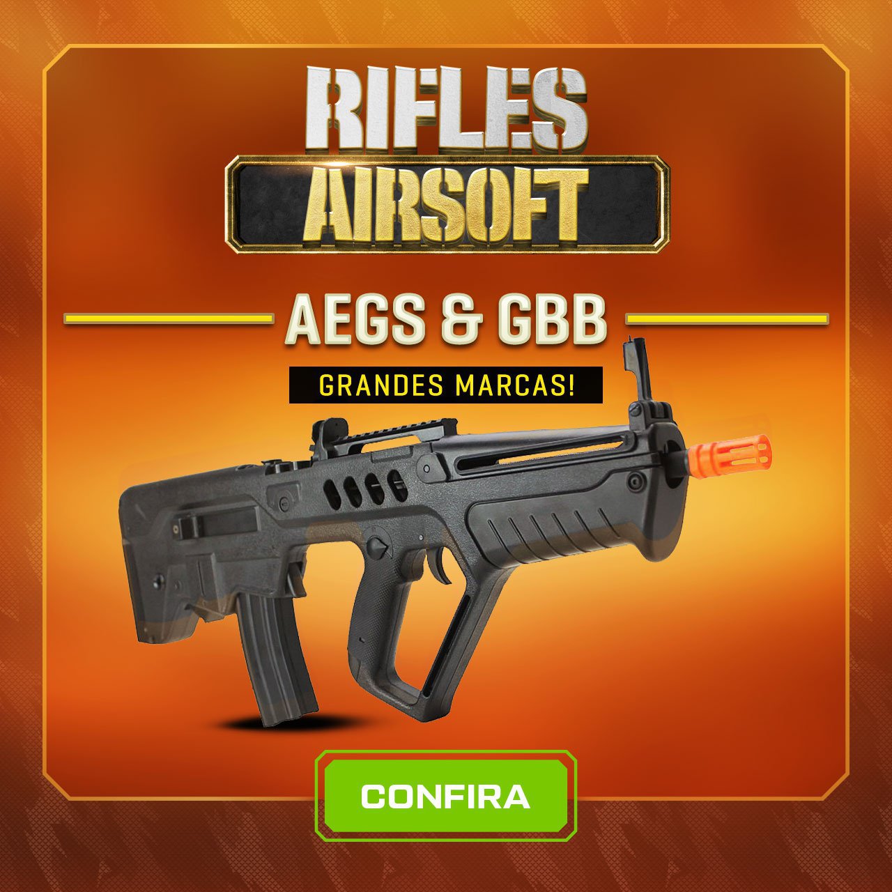 Rifles Airsoft - AEGs & GBB - Grandes Marcas!