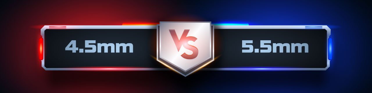 Qual a melhor carabina de pressão 4.5mm ou 5.5mm?