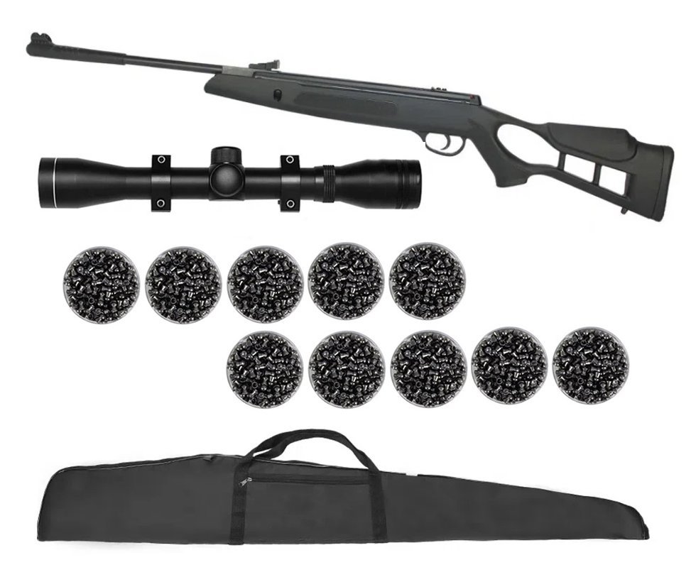 Carabina De Pressão Hatsan Striker Edge Cal 5.5 + Luneta 4x32 + 10 Latas Chumbinhos + Capa