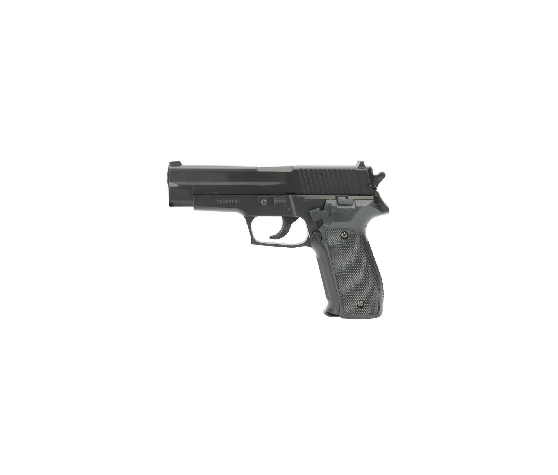 Pistola De Pressão P226 Mola Slide Metal Cal 4,5mm + 04 Esferas Metal + Case - Cybergun