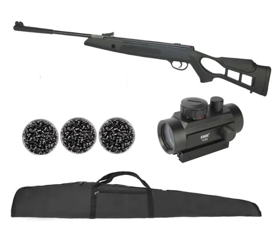 Carabina De Pressão Hatsan Striker Edge Cal 5.5+ Red Dot 1x30+ Chumbinhos+capa - Hatsan