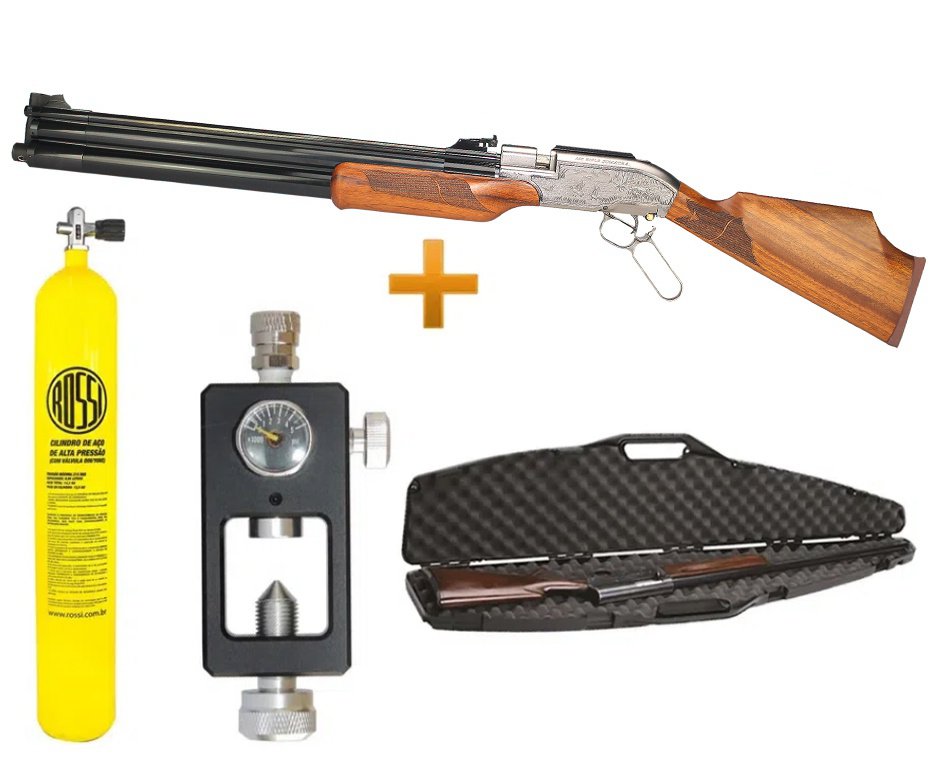 Rifle Pcp Sumatra Lever Action Cal 5.5 + Case + Scuba 10l + Adaptador