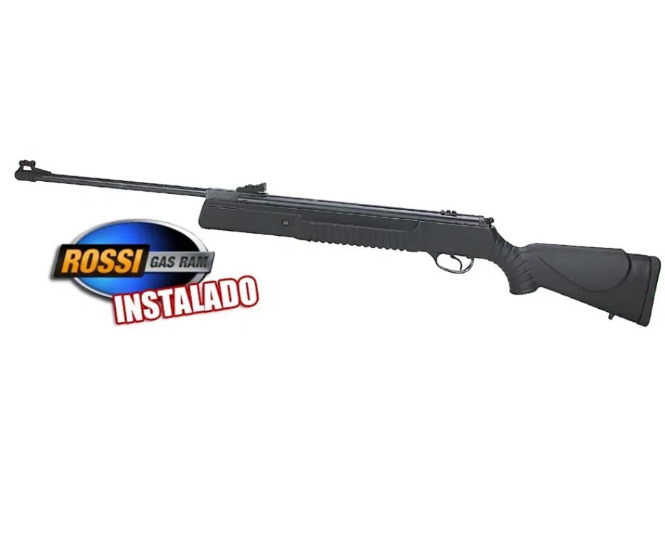 Carabina De Pressão Hatsan Ht 80 5,5 Mm C/ Pistão Pneumático Instalado Luneta 4x32 Rossi Capa