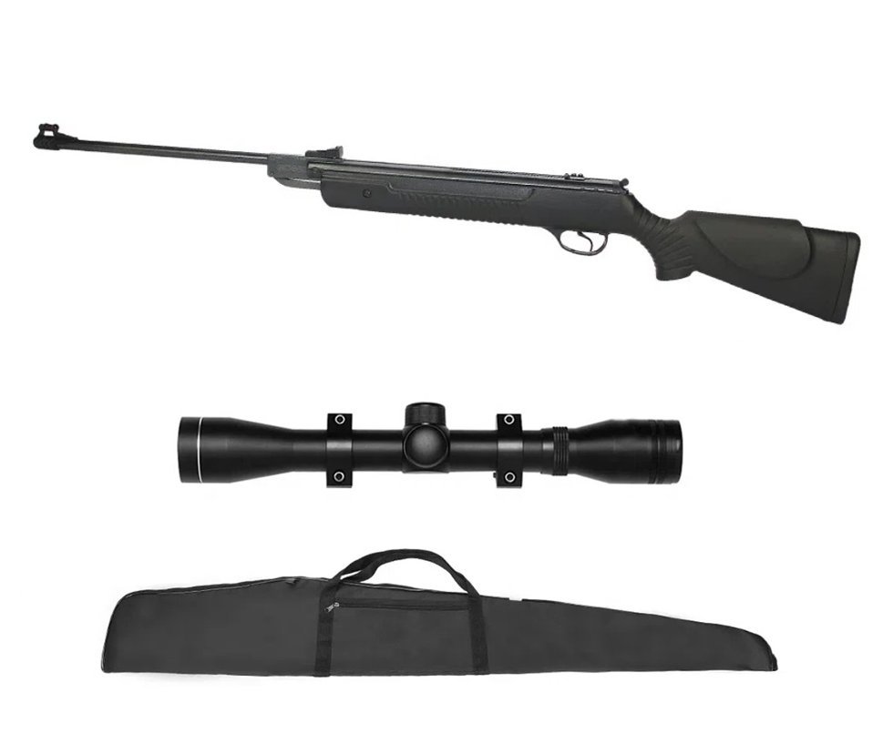 Carabina De Pressão Hatsan Ht 80 - Calibre 5,5 Mm + Luneta 4x32 + Capa
