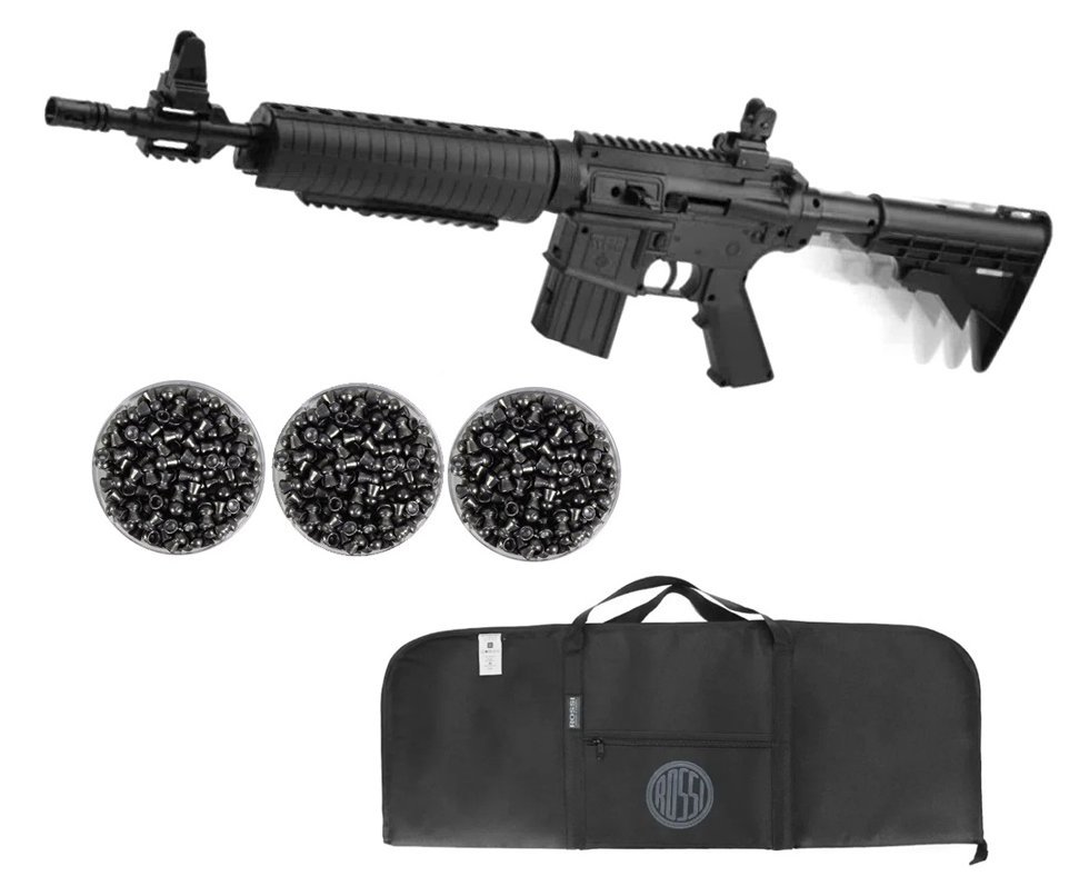 Carabina De Ar Crosman M4-177 Multi Pump - Cal 4,5 Mm + Capa Especial + Chumbinhos