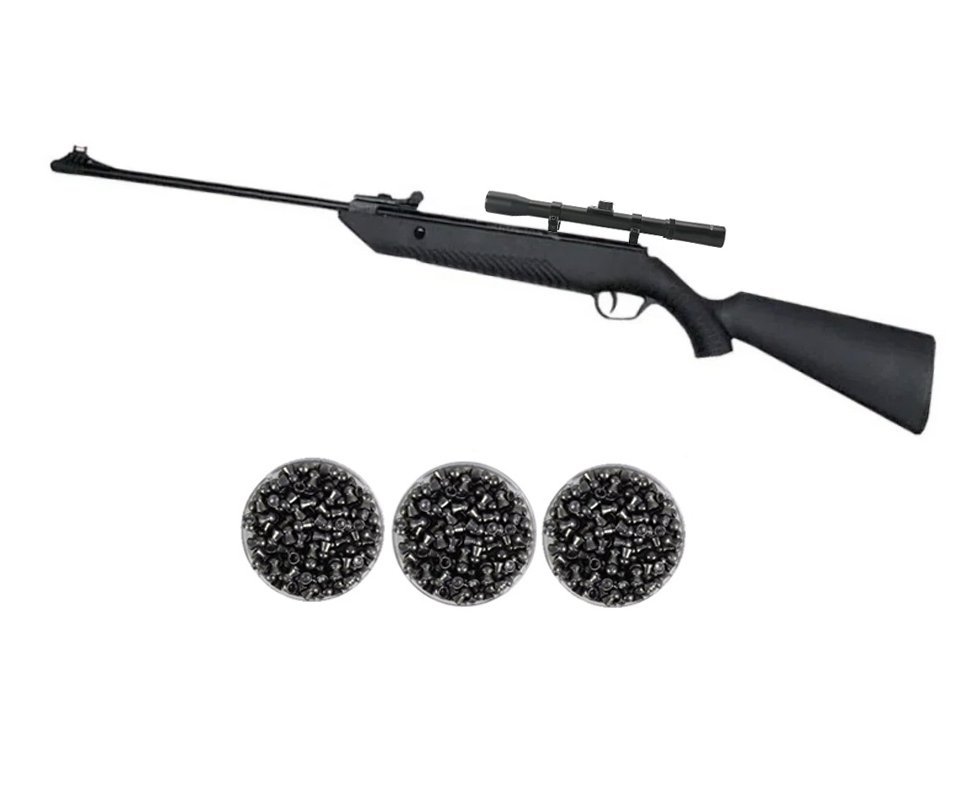 Carabina De Pressão B12-s F22 - Calibre 5,5mm + Luneta 4x20 + Chumbinhos