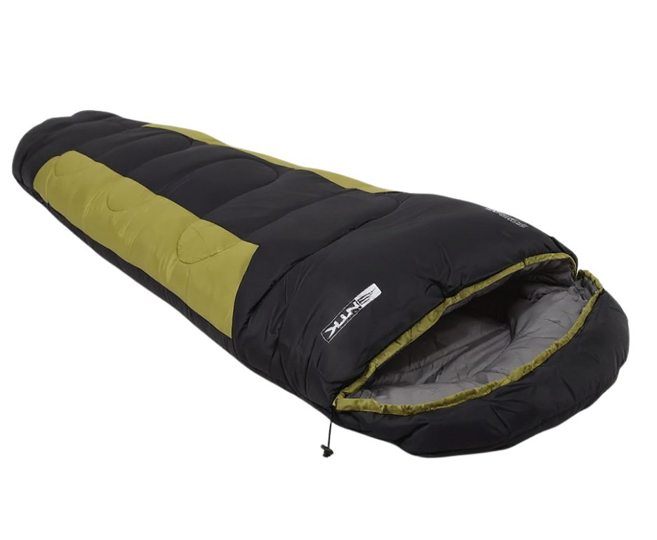 Saco De Dormir Nautika Modelo Mummy -1°c A +8°c Na Cor Preto Com Verde
