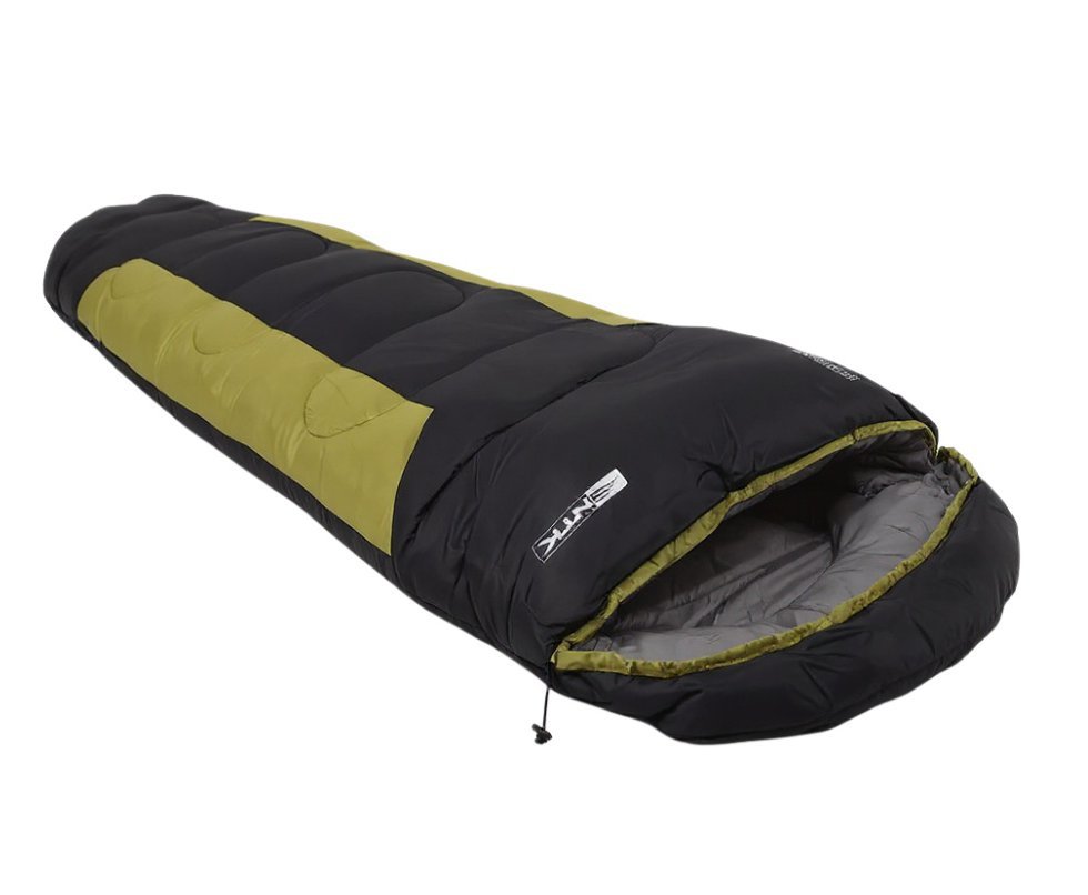 Saco De Dormir Nautika Modelo Mummy -1°c A +8°c Na Cor Preto Com Verde