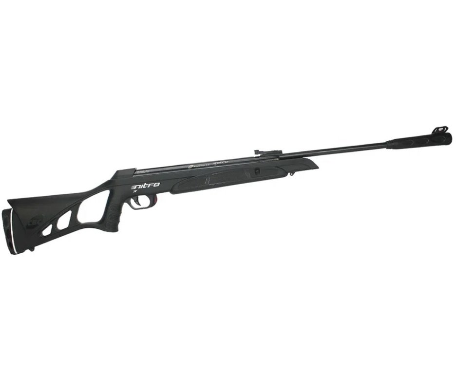 Carabina De Pressão Cbc Nitro-x 1000 - Calibre 5,5mm + Case + Chumbinhos