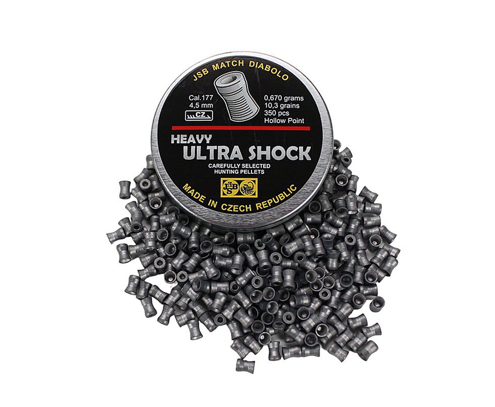 Chumbinho Ultra Shock Heavy Calibre 4,5 Mm - 350 Unidades - Jsb Cometa