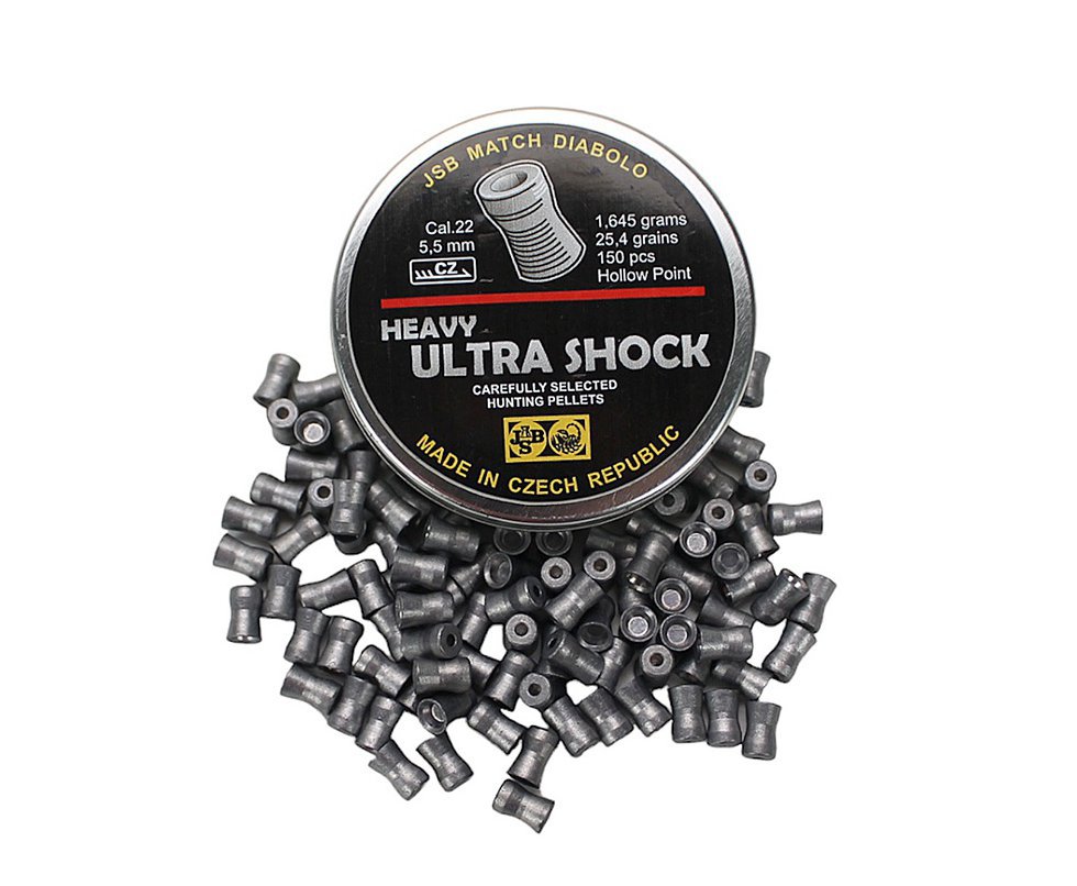 Chumbinho Ultra Shock Heavy Calibre 5,5 Mm - 150 Unidades - Jsb Cometa