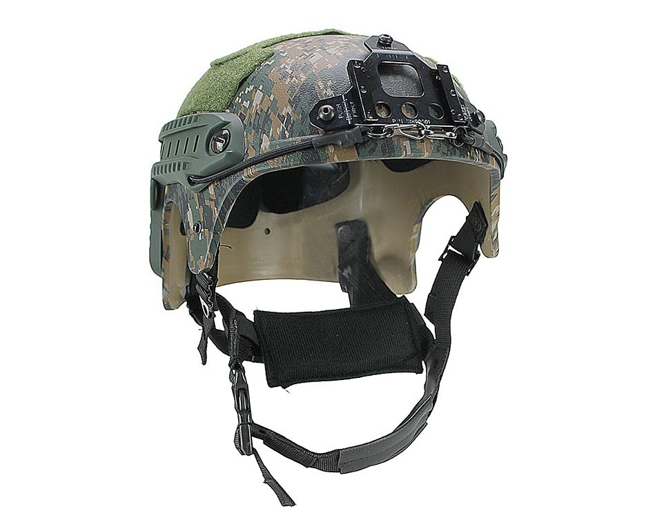 Capacete Tático Para Airsoft/paintball Mod Ibh X Woodland Digital