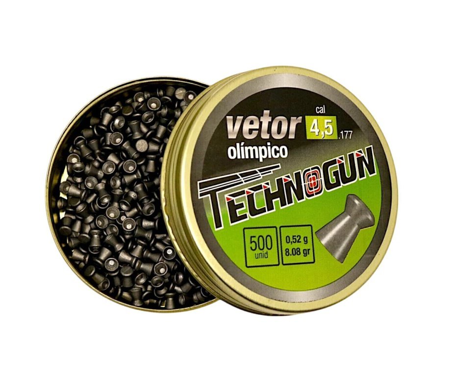 Chumbinho Vetor - Calibre 4,5 Mm - 500 Unid - Technogun