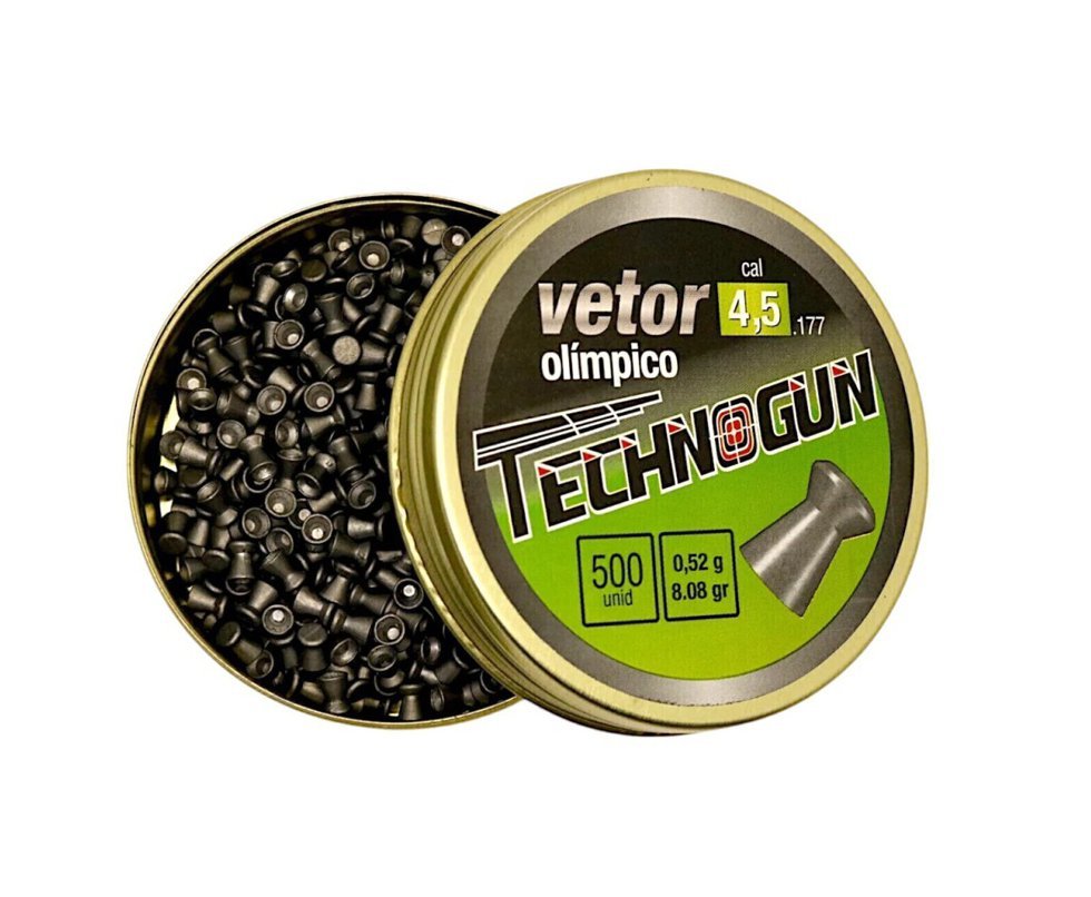 Chumbinho Vetor - Calibre 4,5 Mm - 500 Unid - Technogun