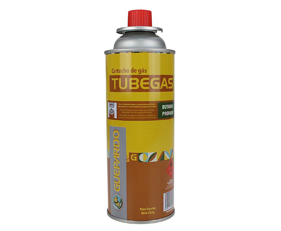Refil para fogareiro e maçarico Tube Gás 227 Gr - Guepardo