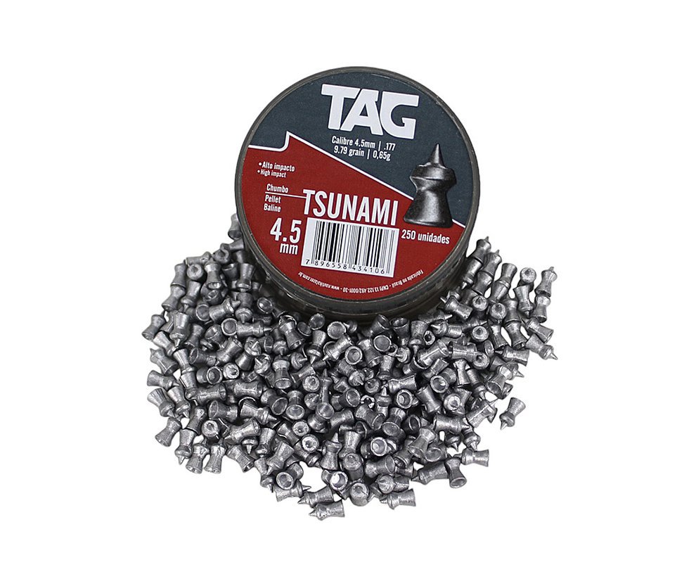 Chumbinho Tsunami - Cal 4,5mm 250 Unid - TAG