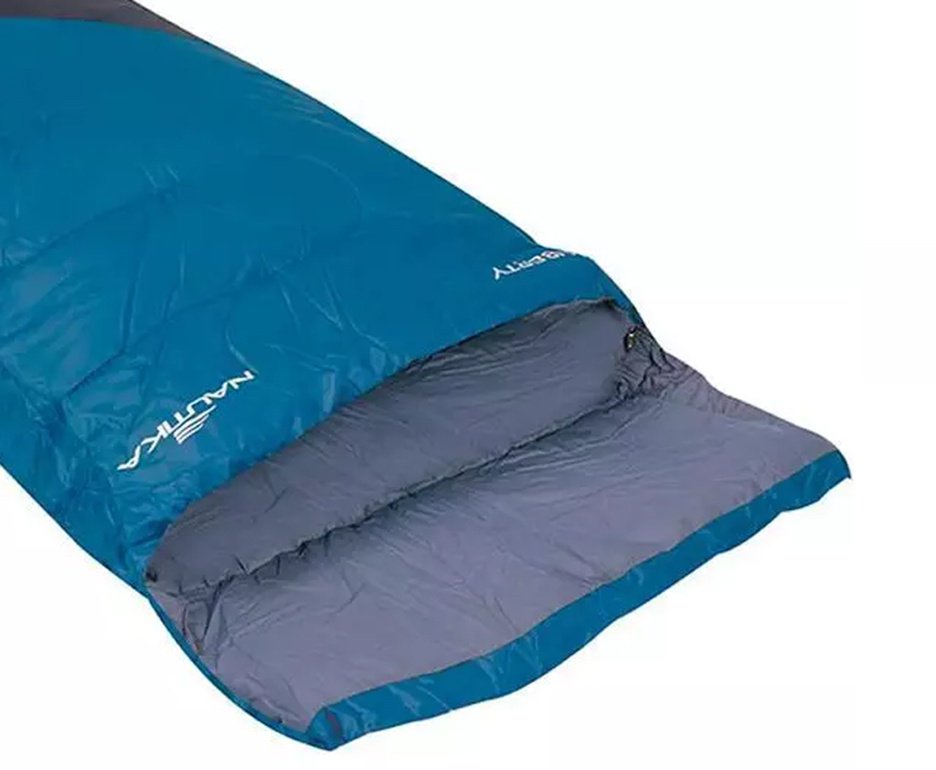 Saco de Dormir Liberty +4°c A +10°c Preto E Azul - Nautika