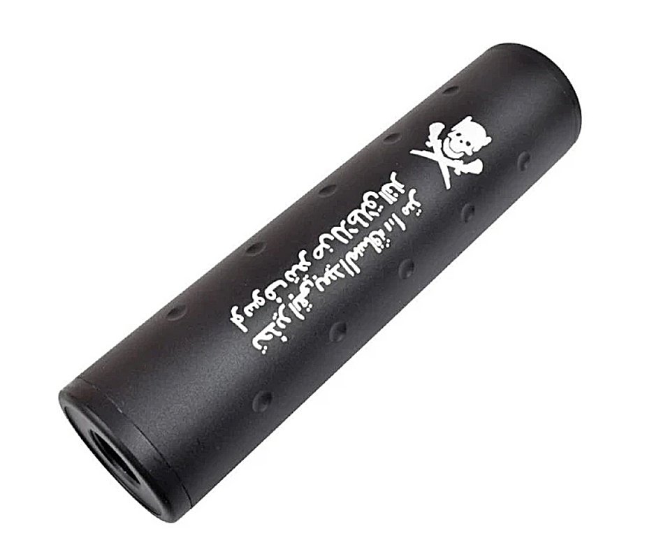 Ponteira/ Silenciador Falso Para Rifles De Airsoft Com Rosca - 110mm