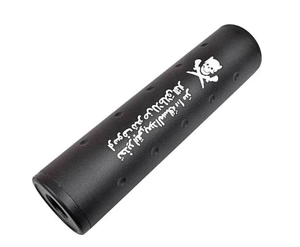 Ponteira/ Silenciador Falso Para Rifles De Airsoft Com Rosca - 110mm
