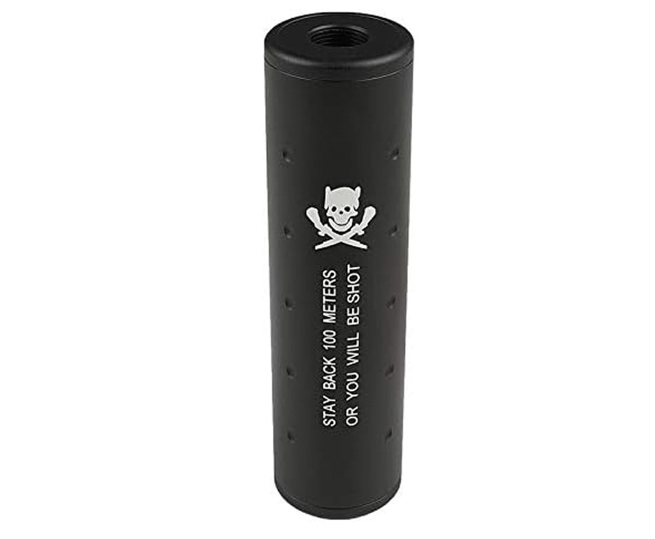 Ponteira/ Silenciador Falso Para Rifles De Airsoft Com Rosca - 110mm