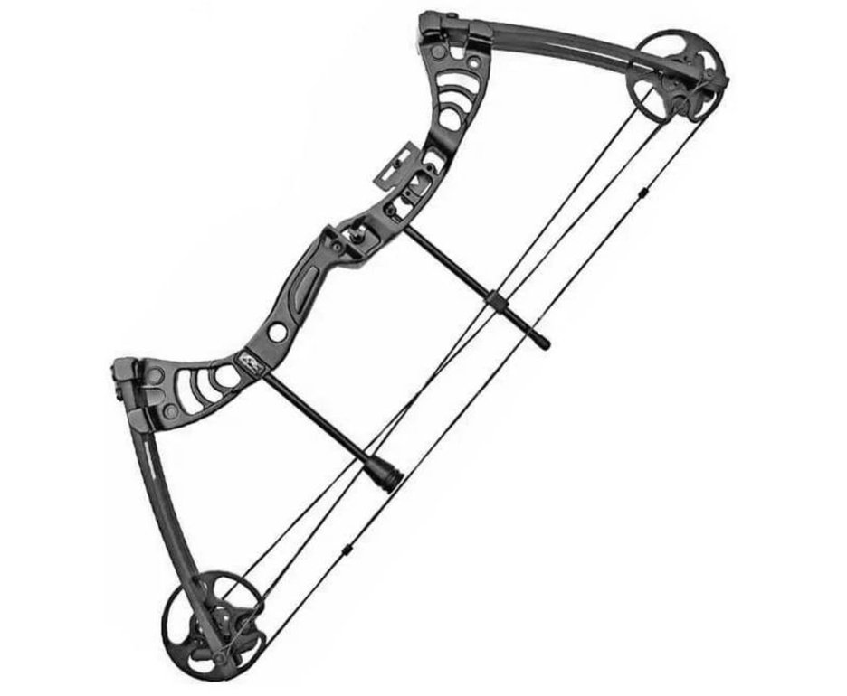 Arco Composto Profissional Compacto - 50 Libras - Black - Man Kung