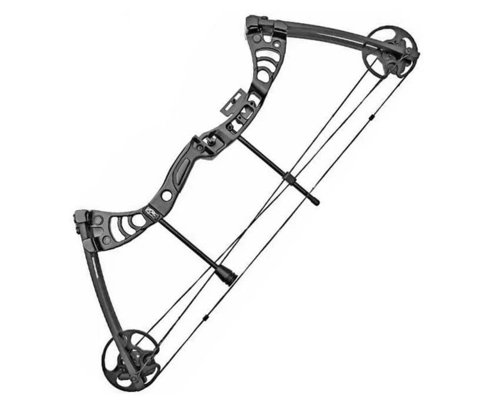 Arco Composto Profissional Compacto - 50 Libras - Black - Man Kung