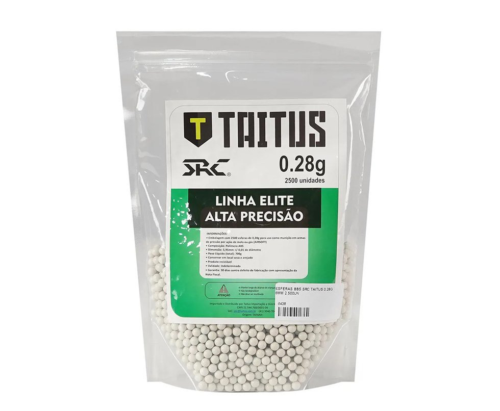 Esferas Plasticas 0,28g - 2.500 unidades - SRC
