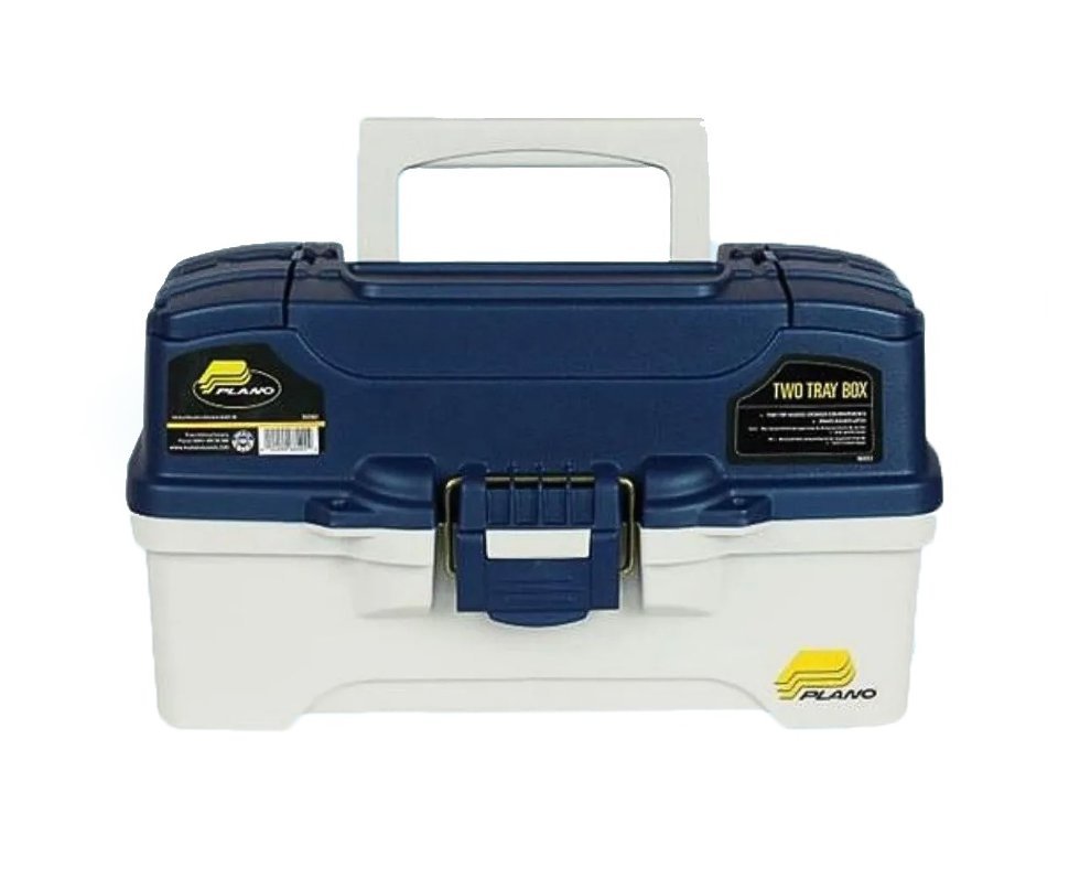 Caixa Para Pesca (6202 Azul C/ 2 Bandejas 2 Suporte Plano