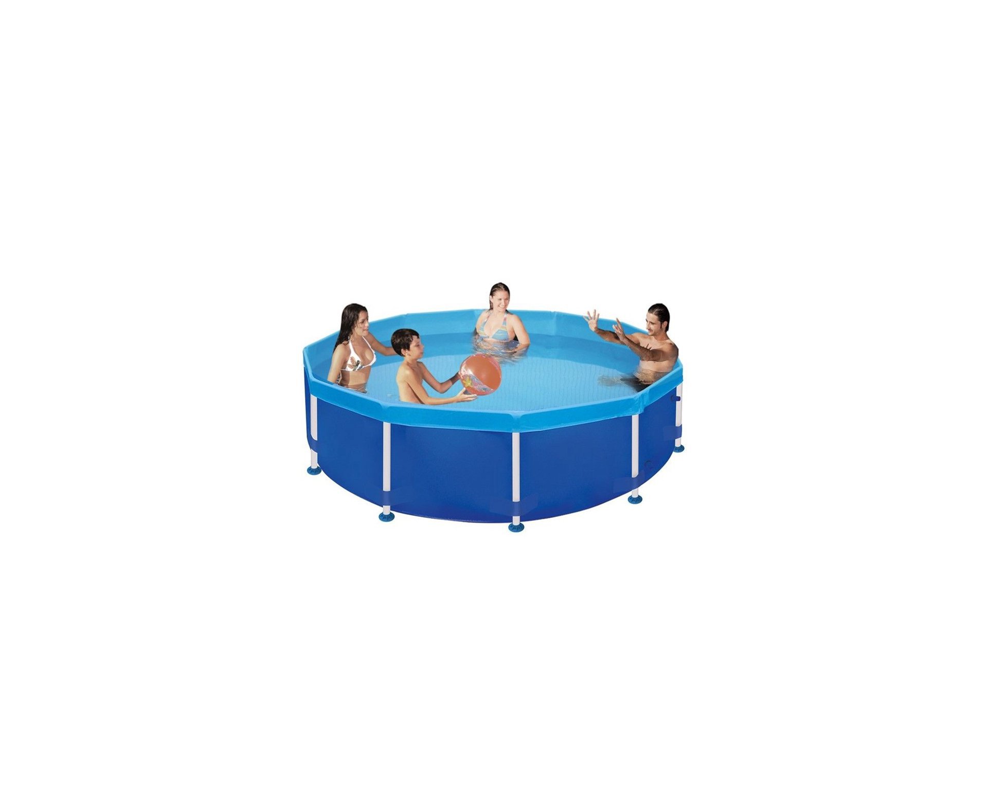Piscina 4500l 12lados Estrura De  Dupla - Mor