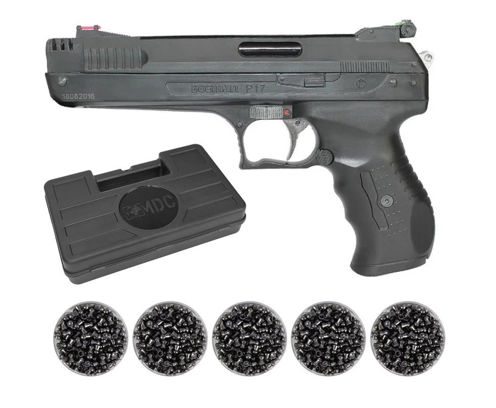 Pistola De Pressão Beeman 2004 P-17 Cal 5,5mm + 05 Lata Chumbinho + Case Rossi - Beeman