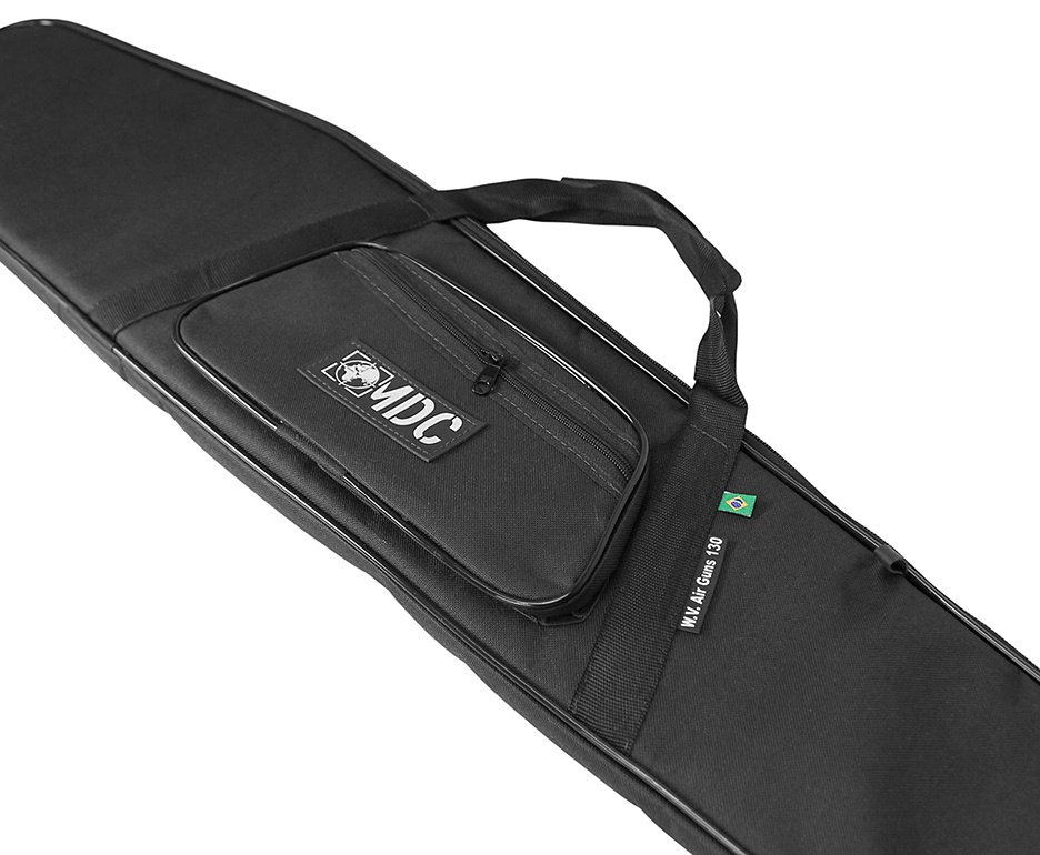 Capa Para Carabina Preta 130cm - Mundo Da Carabina