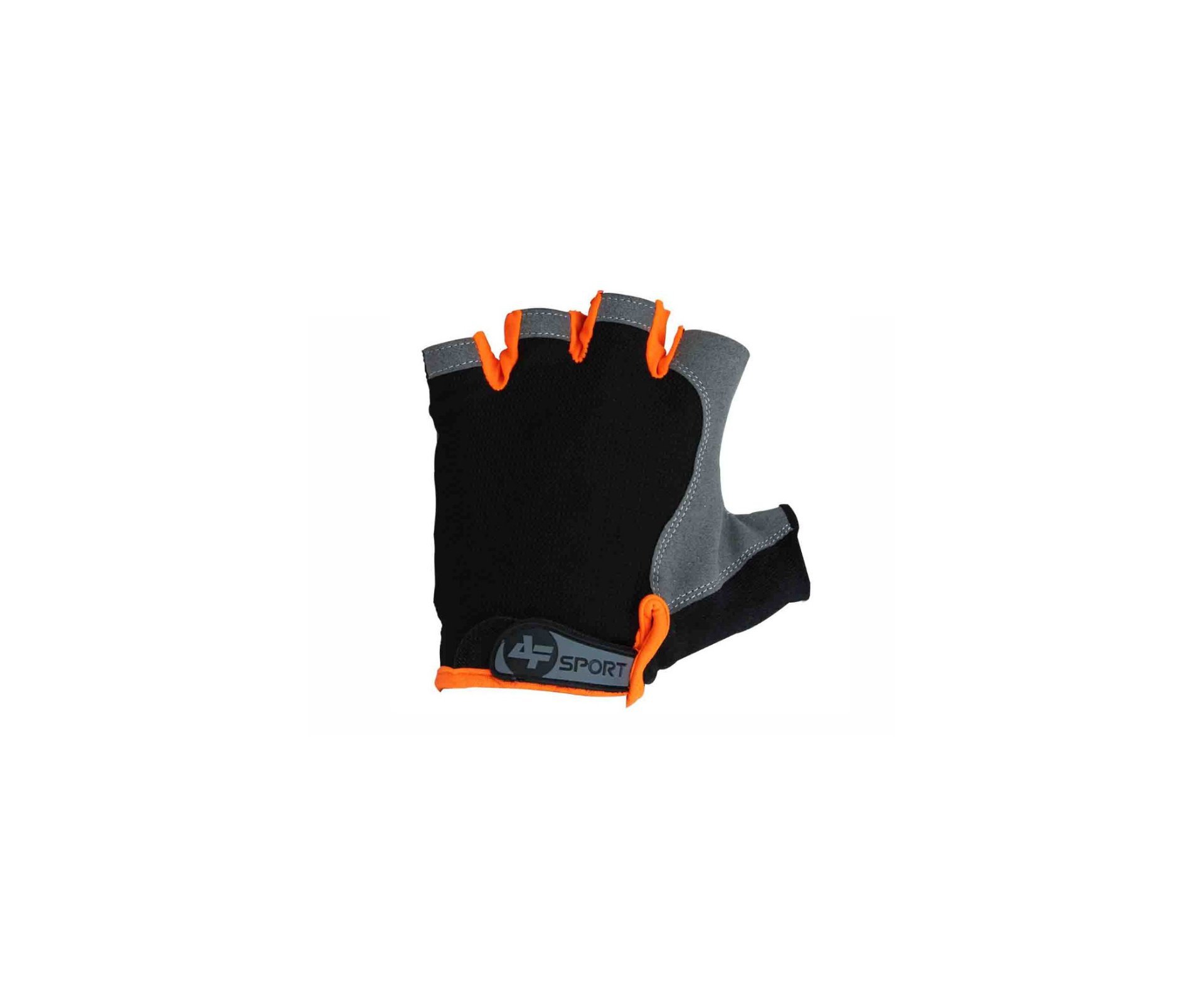 Luva Esportiva Yl015 Preta Orange Albatroz