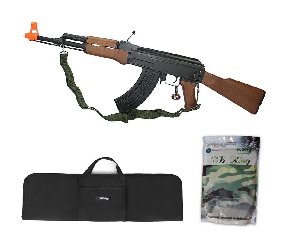 Rifle De Airsoft Cyma Ak47 Cm522 6,0mm + 4000bbs + Capa